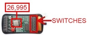 Telecomando: ALLMATIC AKMY1 26.995 MHz  