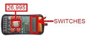 Telecomando: ALLMATIC AKMY4 26.995 MHz OLD  