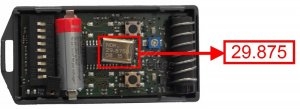 Telecomando: CARDIN S466-TX2 29.875 MHz  