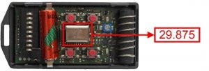 Telecomando: CARDIN S466-TX4 29.875 MHz  